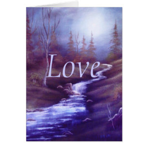 Carte cachée de "amour" de courant