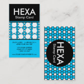 carte cachet hexa (couleur personnalisable) (Devant / Derrière)