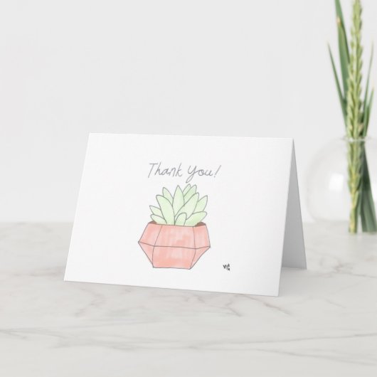 Carte Cactus 1 Merci (Devant)