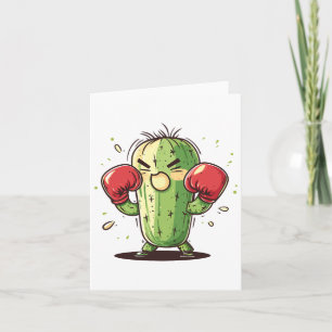 Carte Cactus Boxer Drôle Humoristique Ly Punch