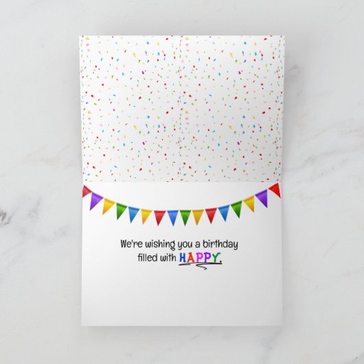 Carte Cactus D'Anniversaire Du Groupe (Intérieur)