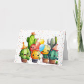 Carte Cactus D'Anniversaire Du Groupe (Devant)