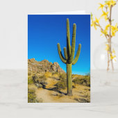 Carte Cactus debout (Fleur jaune)
