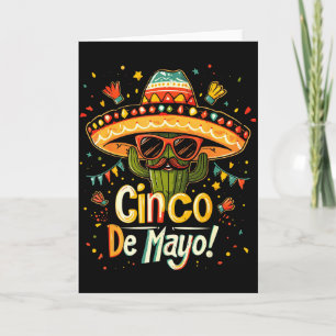 Carte Cactus - Drôle Cinco De Mayo Hommes Femmes Mexique
