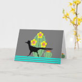 Carte Cactus Et Roulements (Fleur jaune)