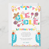 Carte Cactus Fête de Remerciement Mexicaine (Devant)