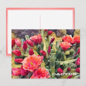 Carte Cactus: Flat Card (Devant / Derrière)