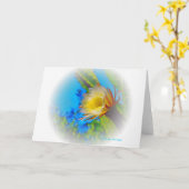 Carte "Cactus Flower #73 Fade" (Fleur jaune)