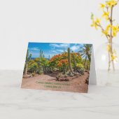 Carte Cactus Garen, Fuerteventura, Îles Canaries, (Fleur jaune)