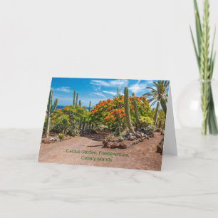 Carte Cactus Garen, Fuerteventura, Îles Canaries,