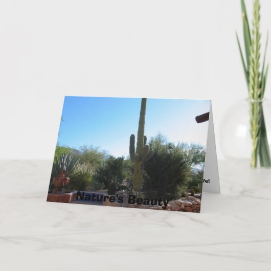 Carte Cactus, la beauté de la nature (Devant)