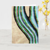 CARTE "CACTUS PINSTRIPÉ" (Fleur jaune)