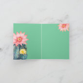Carte Cactus, Succulentes, Fleur de Cactus, Arrangement (Intérieur)