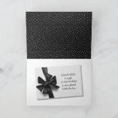 Carte Cadeau 30 ans avec nœud (Intérieur)