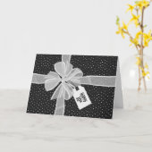 Carte Cadeau 30 ans avec nœud (Fleur jaune)