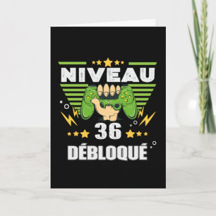 Carte Cadeau 36 ans Anniversaire Gamer Niveau 36
