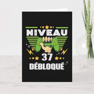 Carte Cadeau 37 ans Anniversaire Gamer Niveau 37
