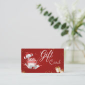 Carte cadeau 50% de remise noël 2023 (Debout devant)