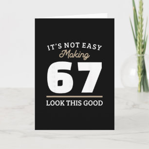 Carte Cadeau 67e anniversaire 67 ans