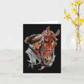 Carte Cadeau À Cheval Pour Filles Femmes Qui Aiment Les (Fleur jaune)