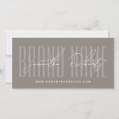 Carte cadeau à la typographie script moderne avec (Devant)
