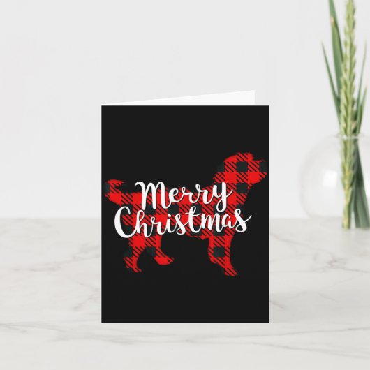 Carte Cadeau à plaid pour chien de Noël Bernedoodle Mama (Devant)