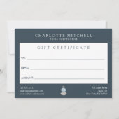 Carte cadeau Abstrait Zen Stones Blue Logo (Dos)