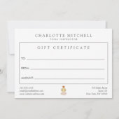 Carte cadeau Abstrait Zen Stones Gold Yoga (Dos)