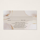 Carte cadeau Abstraite Aquarelle brillante de luxe (Dos)