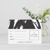 Carte cadeau Abstraite Brosse noire et blanche (Debout devant)