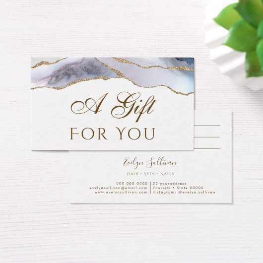 Carte cadeau Agate Bleu Blanc (Bureau)