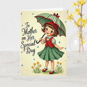 Carte cadeau animée pour la fête des mères (Fleur jaune)