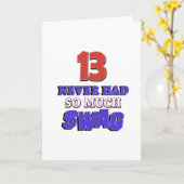 Carte Cadeau Anniversaire 13 ans (Fleur jaune)