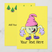 Carte Cadeau Anniversaire Noël Glace (Devant / Derrière)