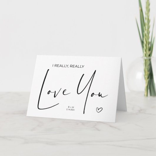 Carte Cadeau Anniversaire pour Mari Love You Valentines (Devant)