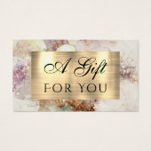 Carte cadeau Aquarelle et Gold Foil (Devant)