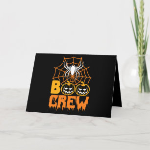 Carte Cadeau araignée Boo Citrouille Halloween Araigné