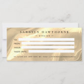 Carte cadeau Arrière - plan Gold Opal Stone (Dos)