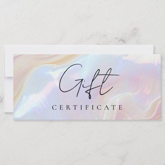 Carte cadeau Arrière - plan Opal Stone Shell (Devant)