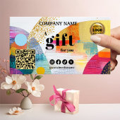 Carte cadeau Art Abstrait coloré moderne