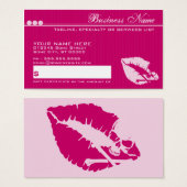 carte cadeau aux lèvres de poison (Devant & derrière)