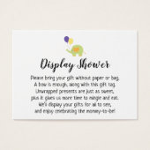Carte cadeau Baby shower simple avec Elephant (Devant)