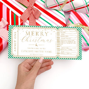 Carte cadeau Billet concert Green Stripe