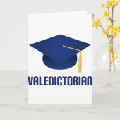 Carte Cadeau bleu d'écarté d'obtention du diplôme de (Fleur jaune)