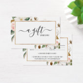 Carte cadeau Blush Magnolia Floral Blanc (Bureau)