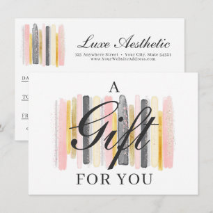 Carte cadeau Blush Pink & Rose Gold Chic