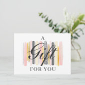 Carte cadeau Blush Pink & Rose Gold Chic (Debout devant)