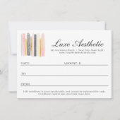 Carte cadeau Blush Pink & Rose Gold Chic (Dos)