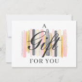 Carte cadeau Blush Pink & Rose Gold Chic (Devant)