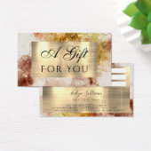 Carte cadeau Brown Gold Parties scintillant Waterc (Bureau)